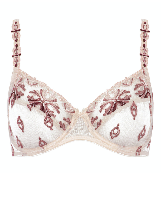 Chantelle 2601 Champs Black Metallic 3 Part Bra myselflingerie.com