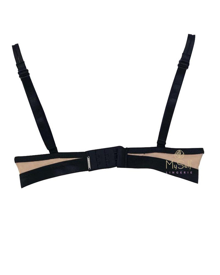 Chantelle 12A5 Shadows 2 Part Cup Underwire Demi Bra MYSELFLINGERIE.COM