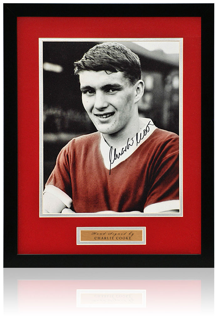 Charlie Cooke Aberdeen Legend Hand Signed Photograph 15x19" Framed