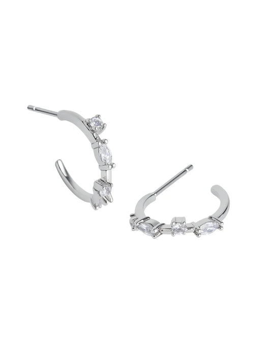 Chase Mini Hoop- Silver