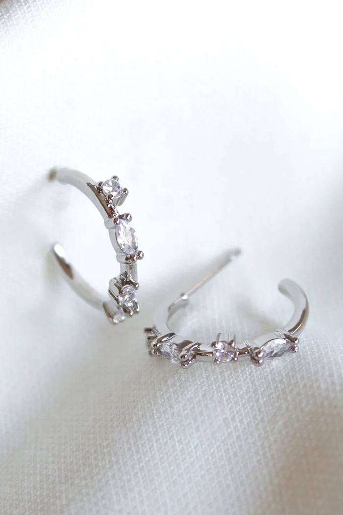 Chase Mini Hoop- Silver