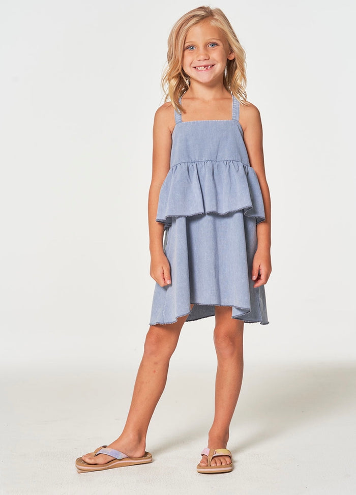 chaser girls' coastal cloth flouncy sundress