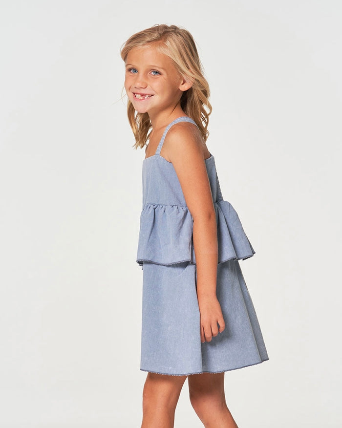chaser girls' coastal cloth flouncy sundress
