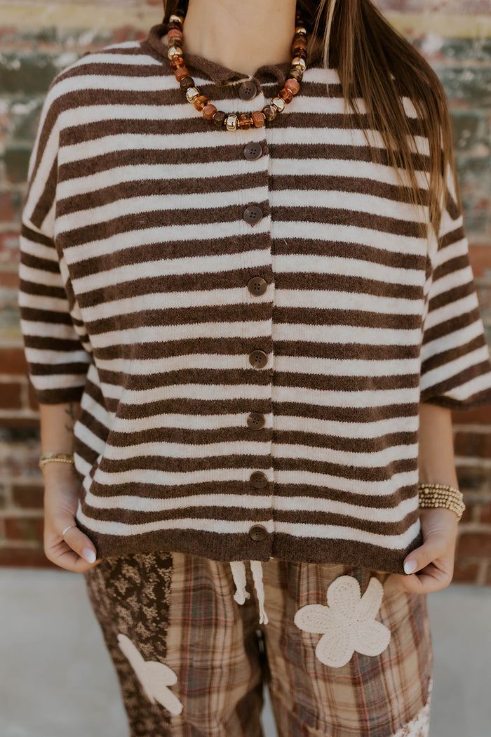 Chocolate Striped Sweater