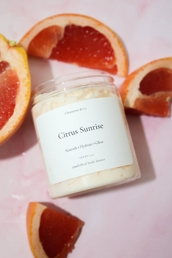 Citrus Sunrise body butter | blood orange, waterlily, jasmine.