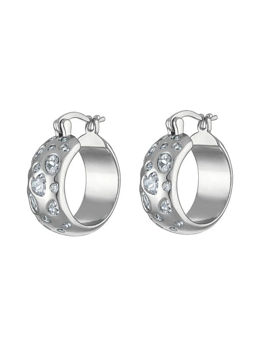 Claire Silver Hoop