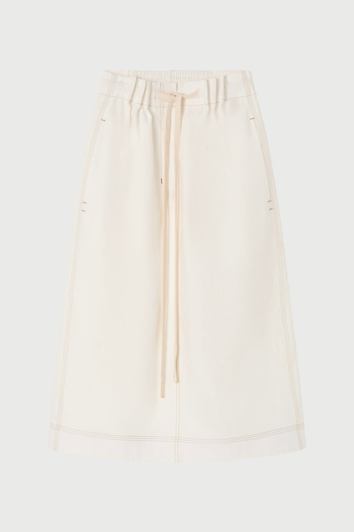Beige skirt on a white background