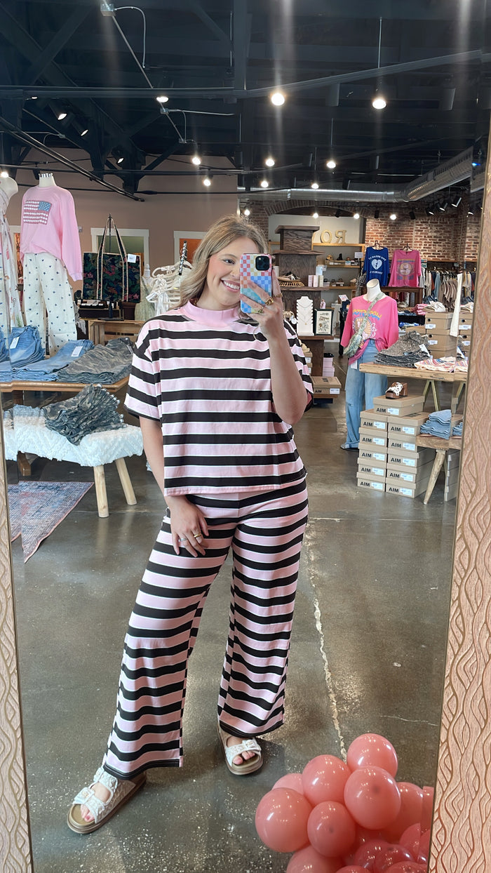 Cocoa Kiss Striped Pants