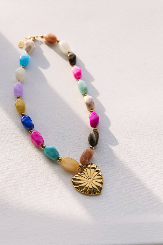 Color Lover Heart Necklace- Beljoy