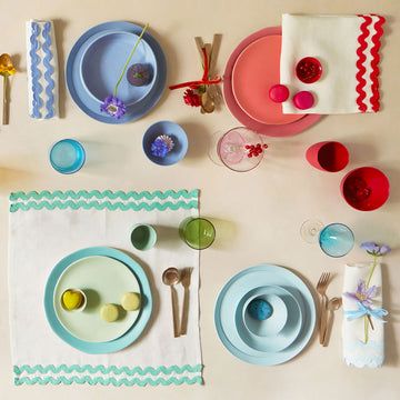Colourful Ricrac Fabric Napkins