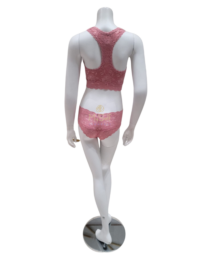 Cosabella NEVER1355 + 07ZL Nuovo Mauve Curvy Bralette & Shorts Set myselflingerie.com