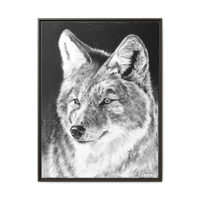 "Coyote II" Framed Canvas