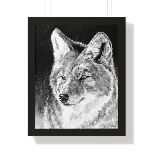 "Coyote II" Framed Paper Print.