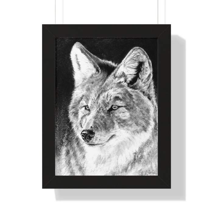 "Coyote II" Framed Paper Print.
