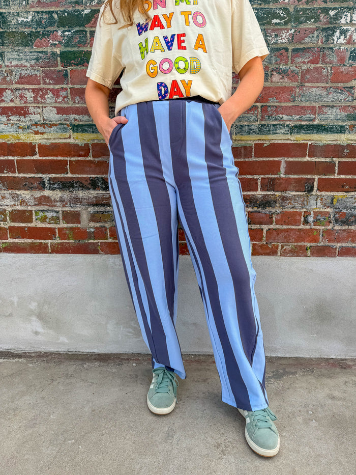 Crisp Morning Striped Pants