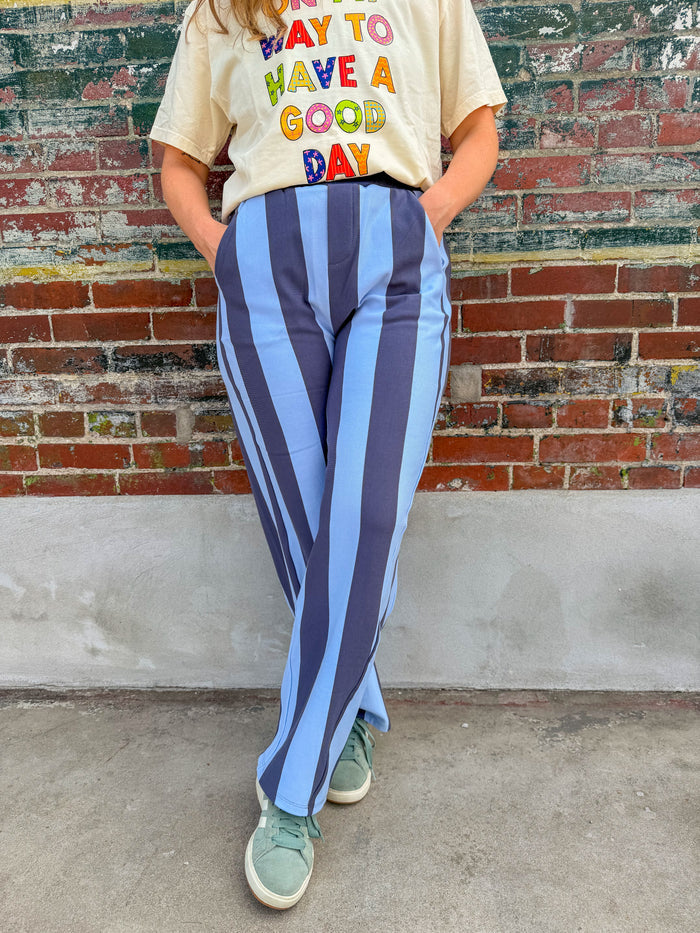 Crisp Morning Striped Pants