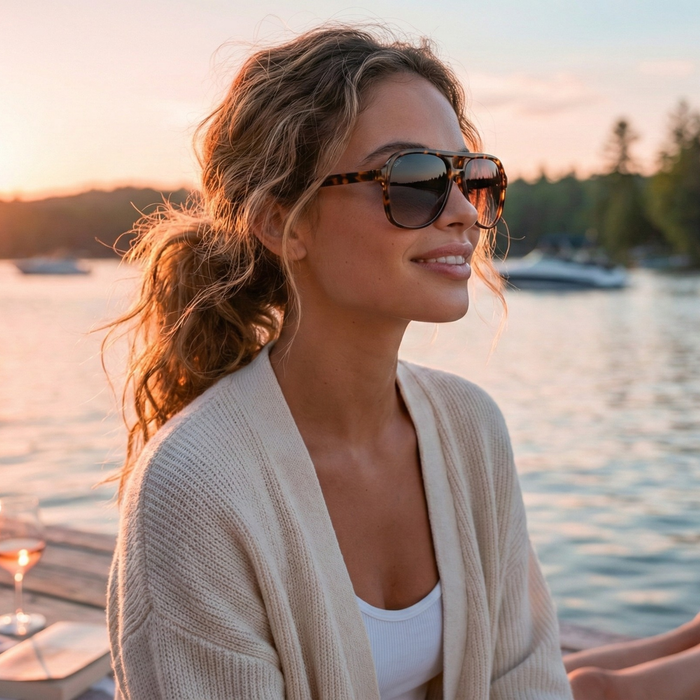 Cruz Aviator Sunglasses – Polarized