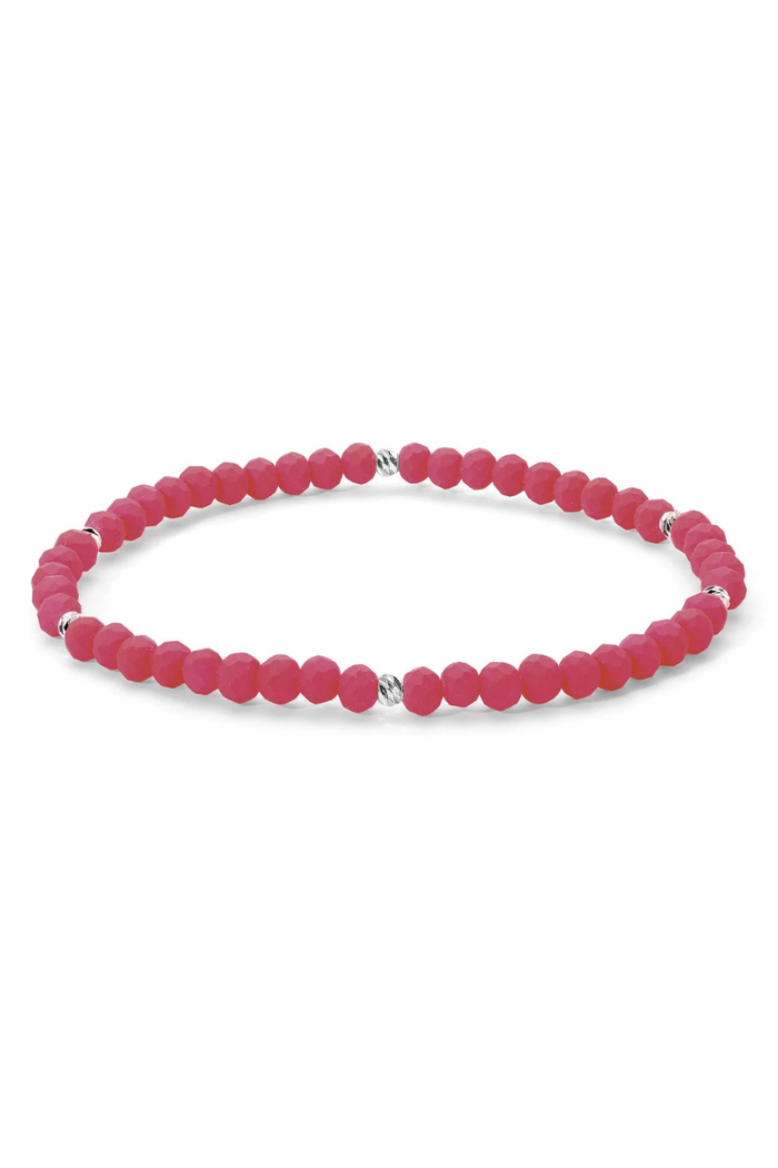Crystal Bracelet - Neon Flamingo