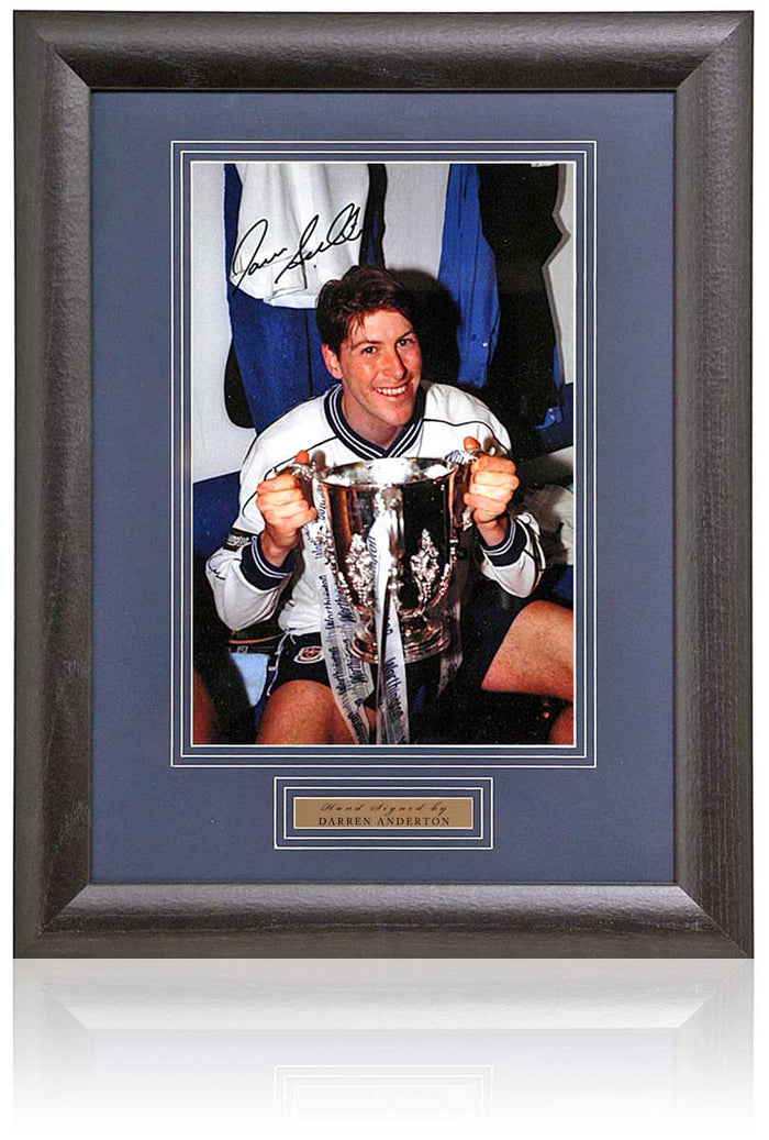 Darren Anderton Tottenham Hotspur Legend Hand Signed Photograph 15x19" Framed