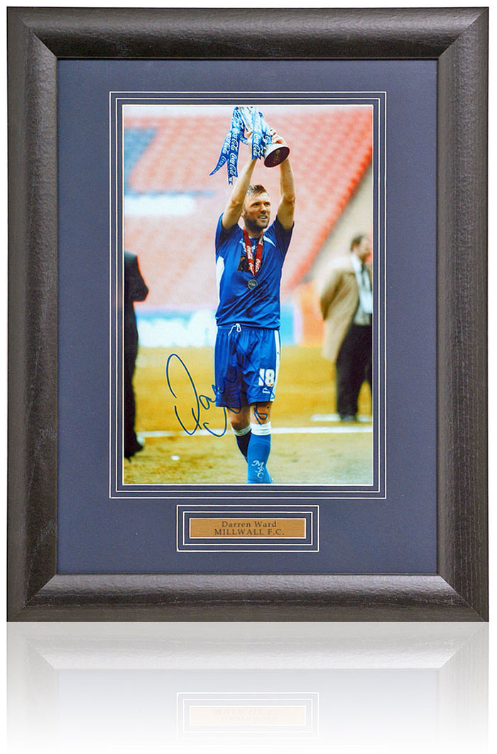 Darren Ward Millwall Hand Signed 2010 Play-off Final Photograph 15x19" Framed