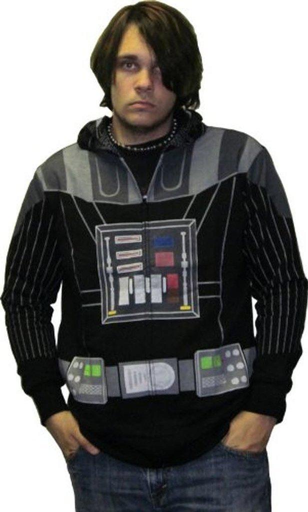 Darth Vader Costume Mask Hooded Sweatshirt Hoodie Jacket-tvso
