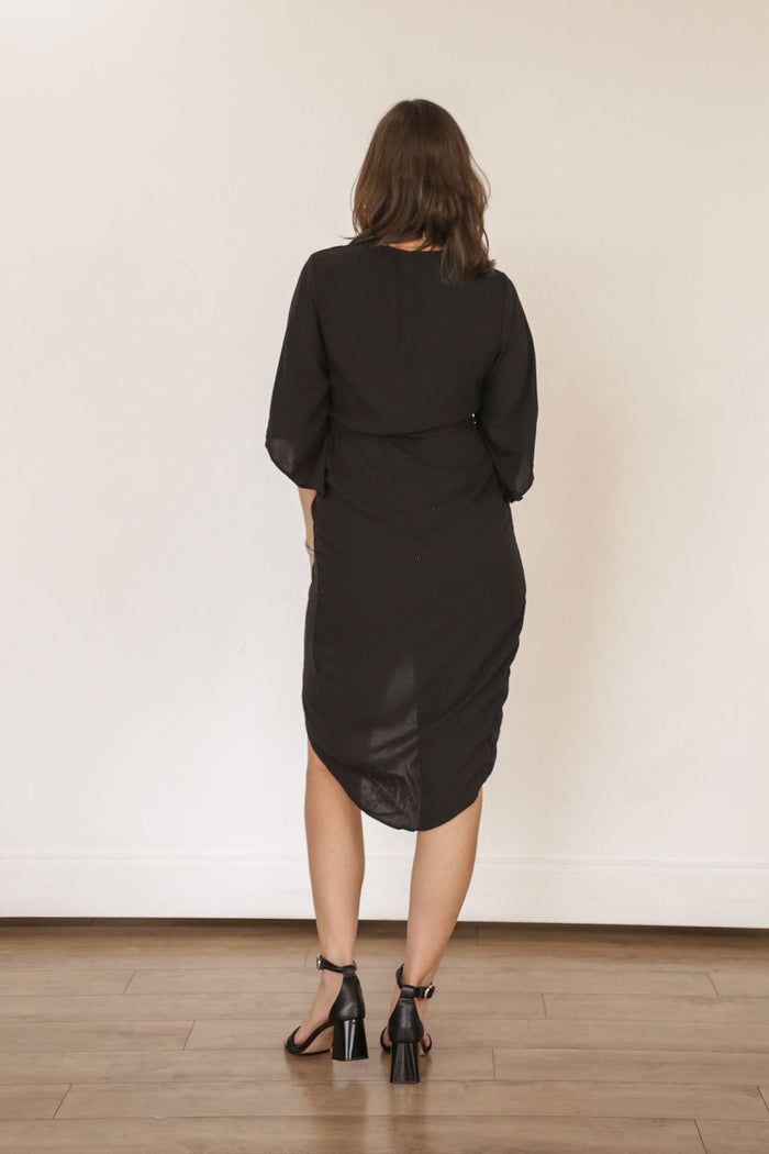Date Night Midi Wrap Dress