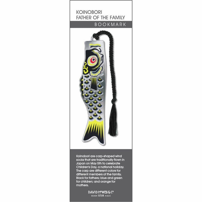 David Howell and Company - Koinobori - Father Of The Family Metal Bookmark, MADE in USA