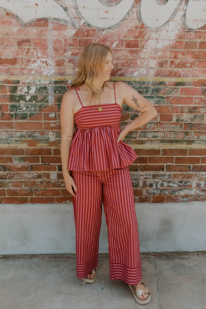 Desert Dusk Peplum Tank Top