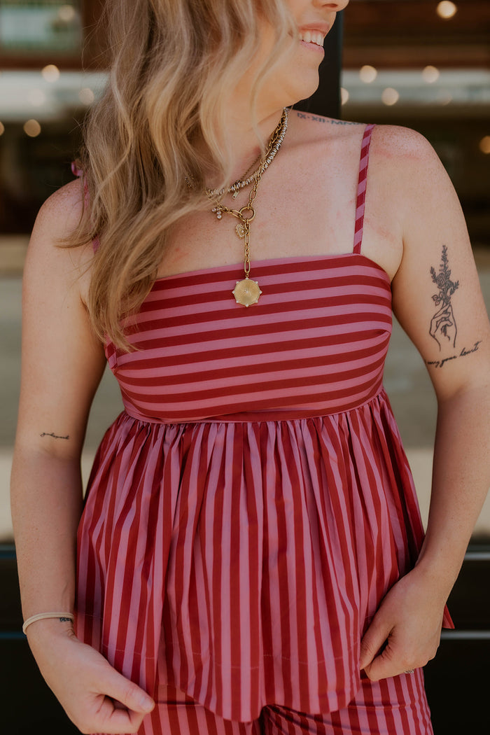 Desert Dusk Peplum Tank Top