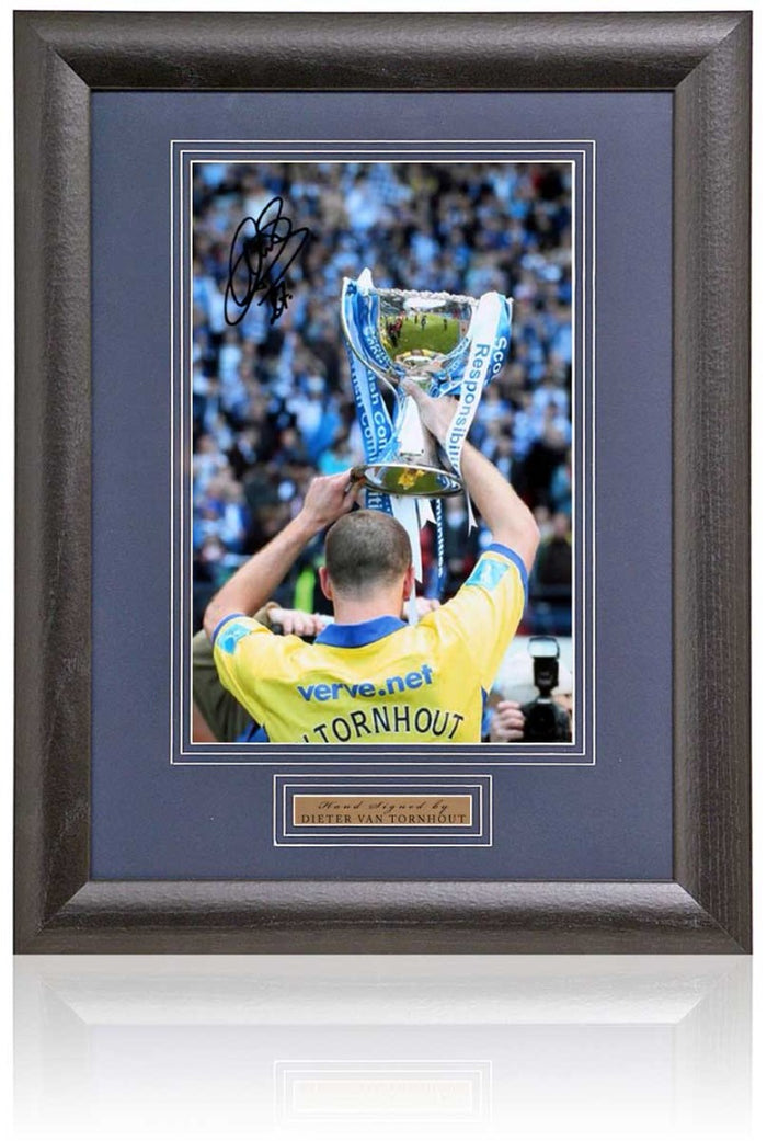 Dieter Van Tornhout Kilmarnock Legend Hand Signed Photograph 15x19" Framed
