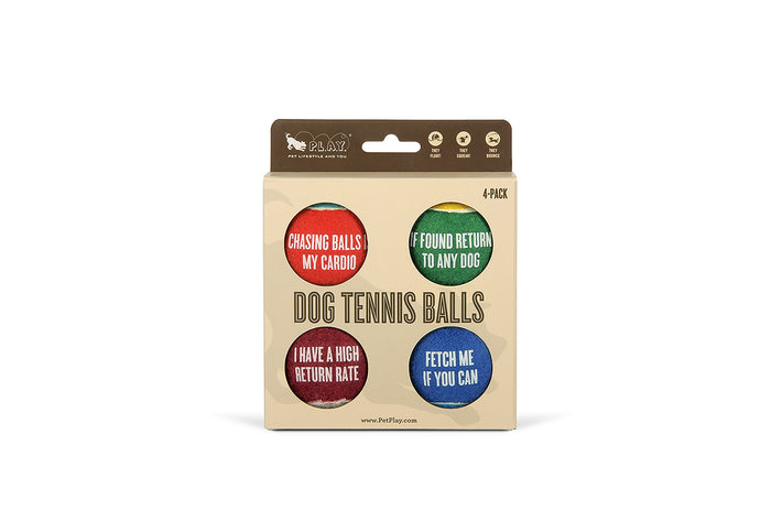 P.L.A.Y. Dog Tennis Ball Group image in packaging