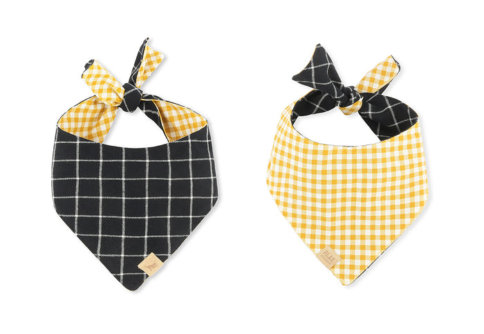 The Visionary Bandana by P.L.A.Y. - showing both reversible prints