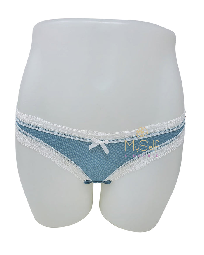 Dorina D00169X Teal / Heather Blue Lace Ginna Modal 2 Pk Brief myselflingerie.com