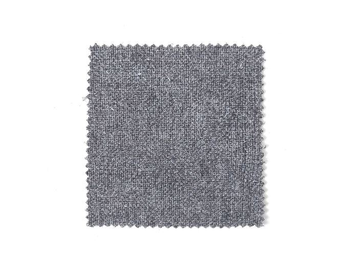 Double-Face Fabric: Grey Linen-Polyester Blend Front with Ivory Cotton Back 8090