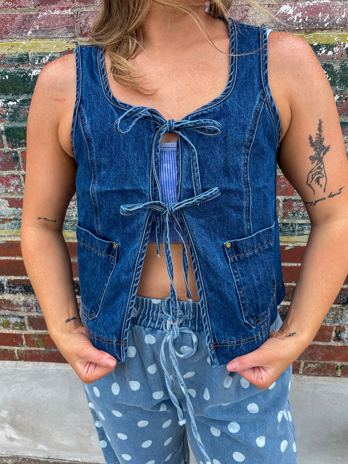 Double Take Denim Vest
