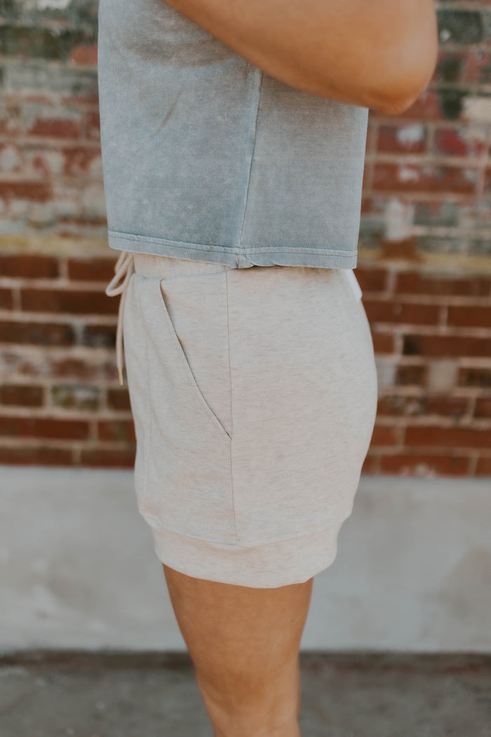 Drawstring Sweat Shorts