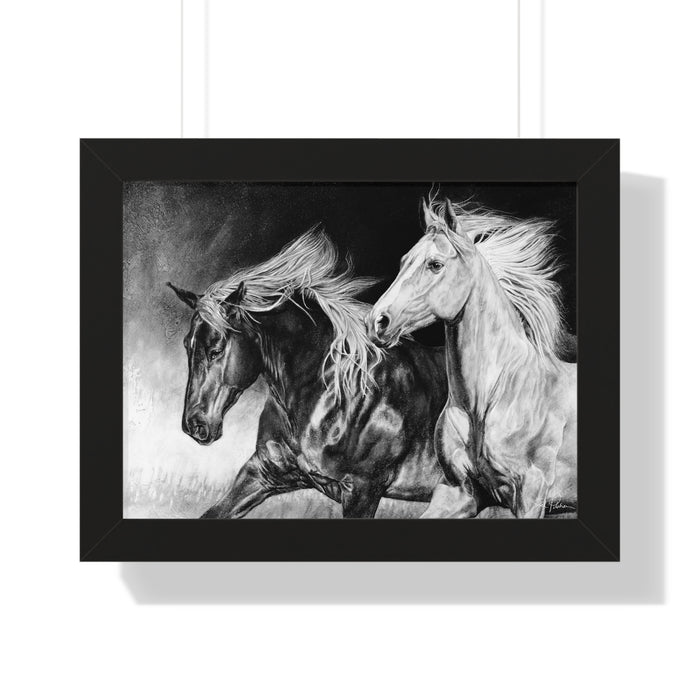 "Dynamic Duo" Framed Paper Print