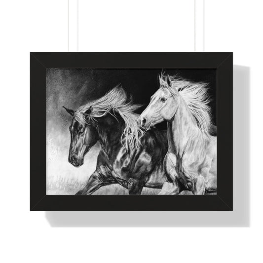"Dynamic Duo" Framed Paper Print