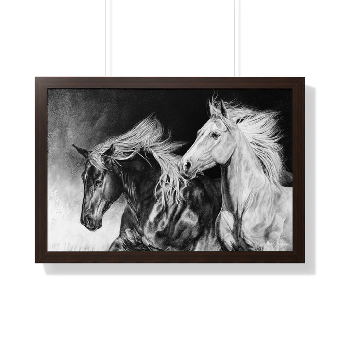 "Dynamic Duo" Framed Paper Print