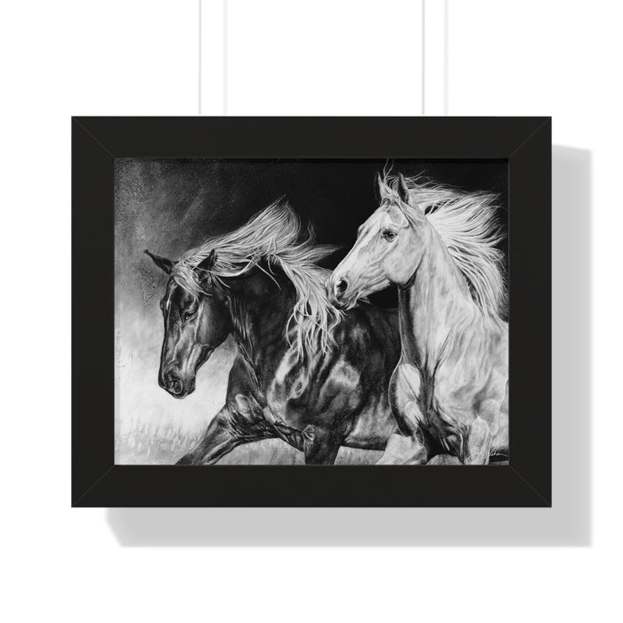 "Dynamic Duo" Framed Paper Print