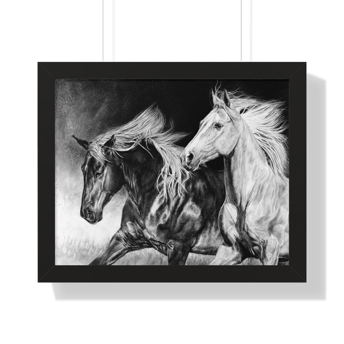 "Dynamic Duo" Framed Paper Print
