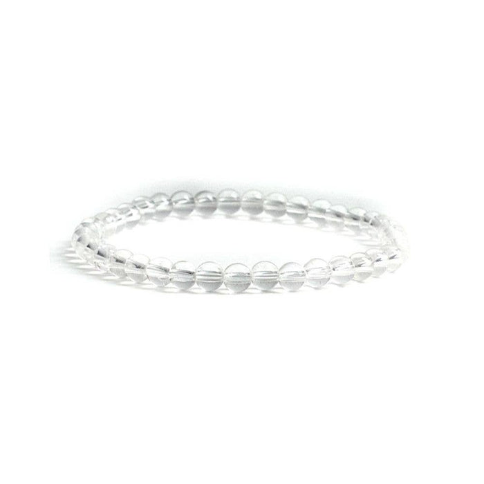 Earths Elements Wholesale - Crystal Bracelet - 4mm Clear Quartz, pack of 5