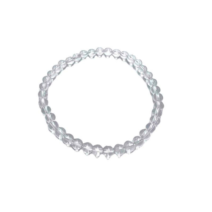 Earths Elements Wholesale - Crystal Bracelet - 4mm Clear Quartz, pack of 5