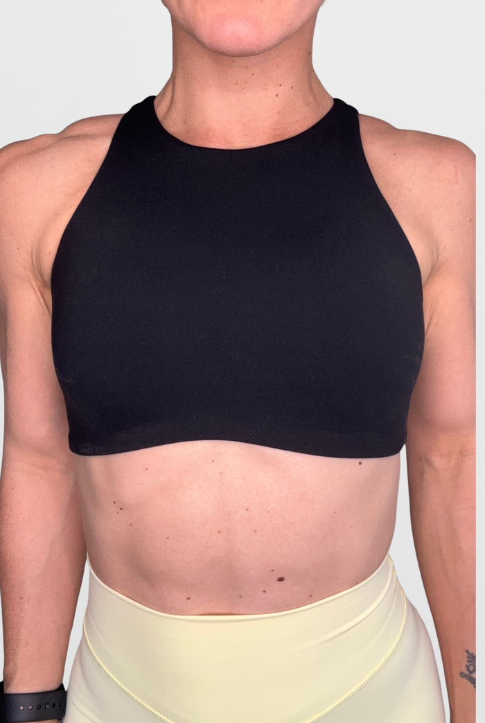 Embody High Neck Bra - Hazelnut - Size S