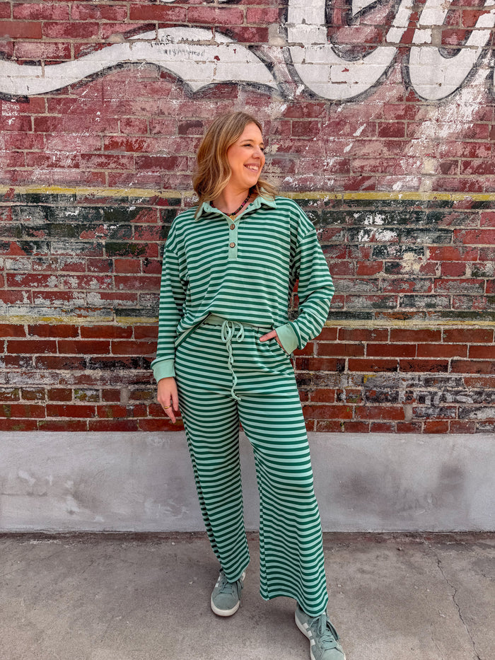 Evergreen Striped Set