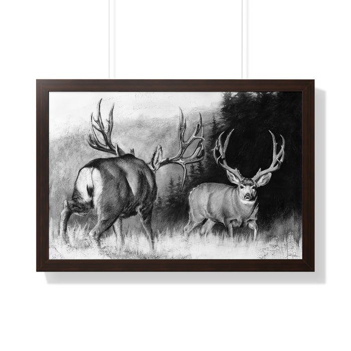 "Face Off" Framed Paper Print
