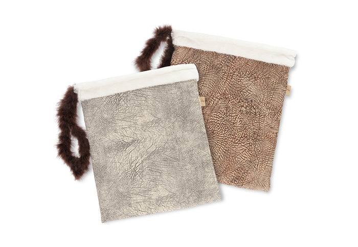 P.L.A.Y. Feline Frenzy Cat Crinkle Sack - both colorways showing