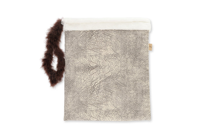 P.L.A.Y. Feline Frenzy Cat Crinkle Sack - Ash Gray top view