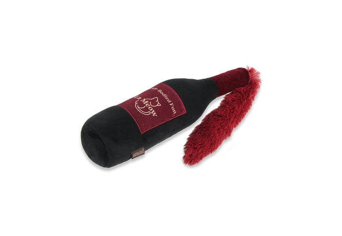 P.L.A.Y. Feline Frenzy Catbernet Sauv Kicker Toy laying down on a white background