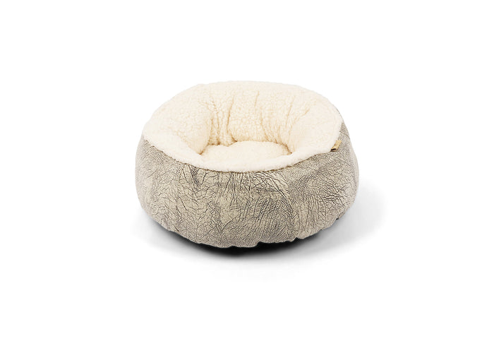 P.L.A.Y. Feline Frenzy Donut Cuddler Bed - Ash Gray Chocolate
